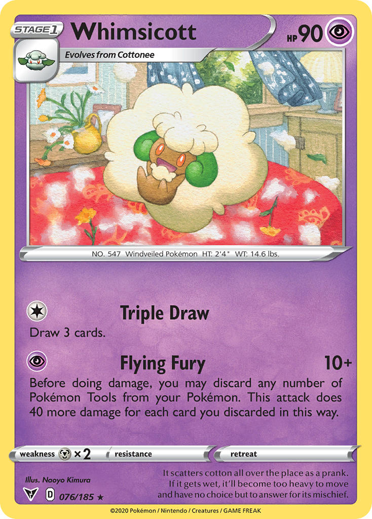 Whimsicott (076/185) [Sword & Shield: Vivid Voltage] | Galaxy Games LLC