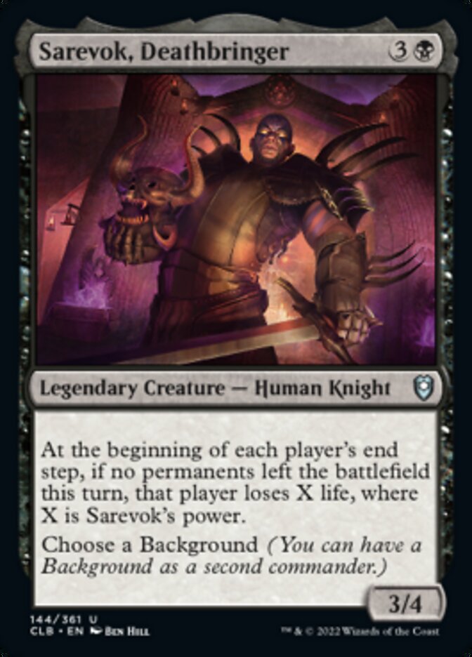 Sarevok, Deathbringer [Commander Legends: Battle for Baldur's Gate] | Galaxy Games LLC