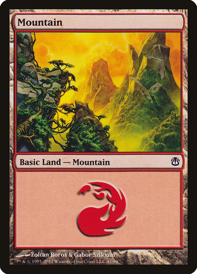 Mountain (41) [Duel Decks: Ajani vs. Nicol Bolas] | Galaxy Games LLC