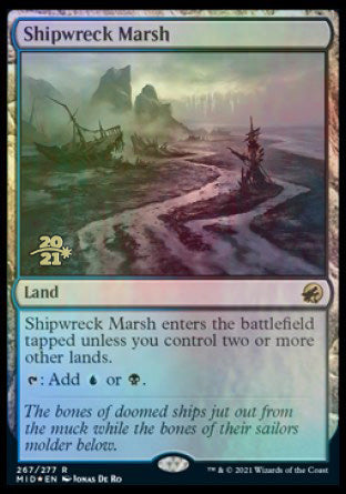 Shipwreck Marsh [Innistrad: Midnight Hunt Prerelease Promos] | Galaxy Games LLC