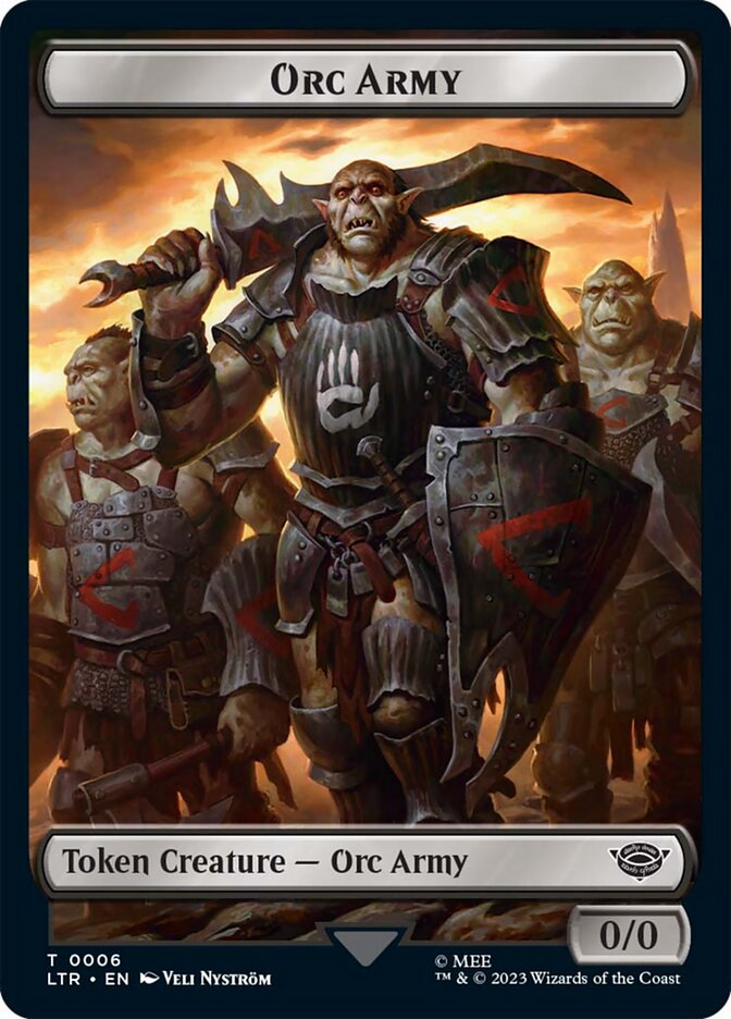Orc Army Token (06) [The Lord of the Rings: Tales of Middle-Earth Tokens] | Galaxy Games LLC