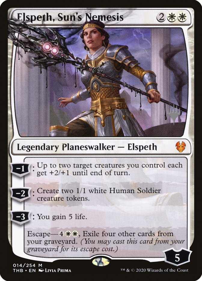 Elspeth, Sun's Nemesis (Promo Pack) [Theros Beyond Death Promos] | Galaxy Games LLC