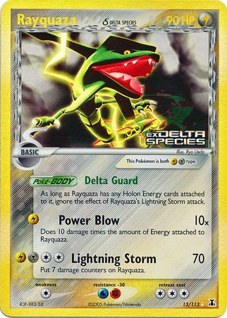 Rayquaza (13/113) (Delta Species) (Stamped) [EX: Delta Species] | Galaxy Games LLC