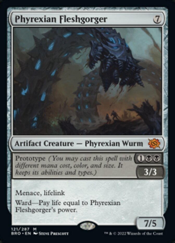Phyrexian Fleshgorger (Promo Pack) [The Brothers' War Promos] | Galaxy Games LLC