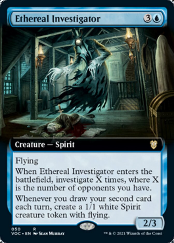 Ethereal Investigator (Extended Art) [Innistrad: Crimson Vow Commander] | Galaxy Games LLC