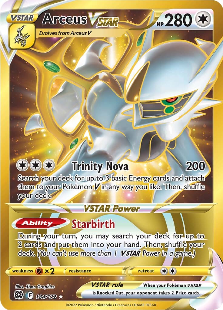 Arceus VSTAR (184/172) [Sword & Shield: Brilliant Stars] | Galaxy Games LLC