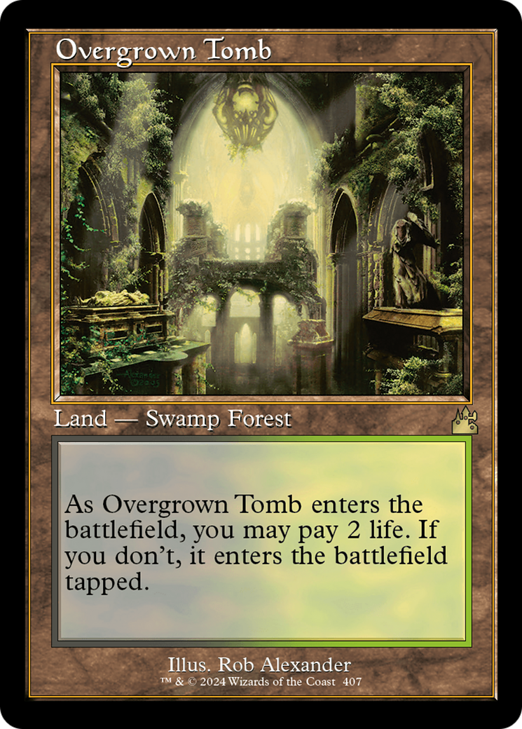 Overgrown Tomb (Retro) [Ravnica Remastered] | Galaxy Games LLC