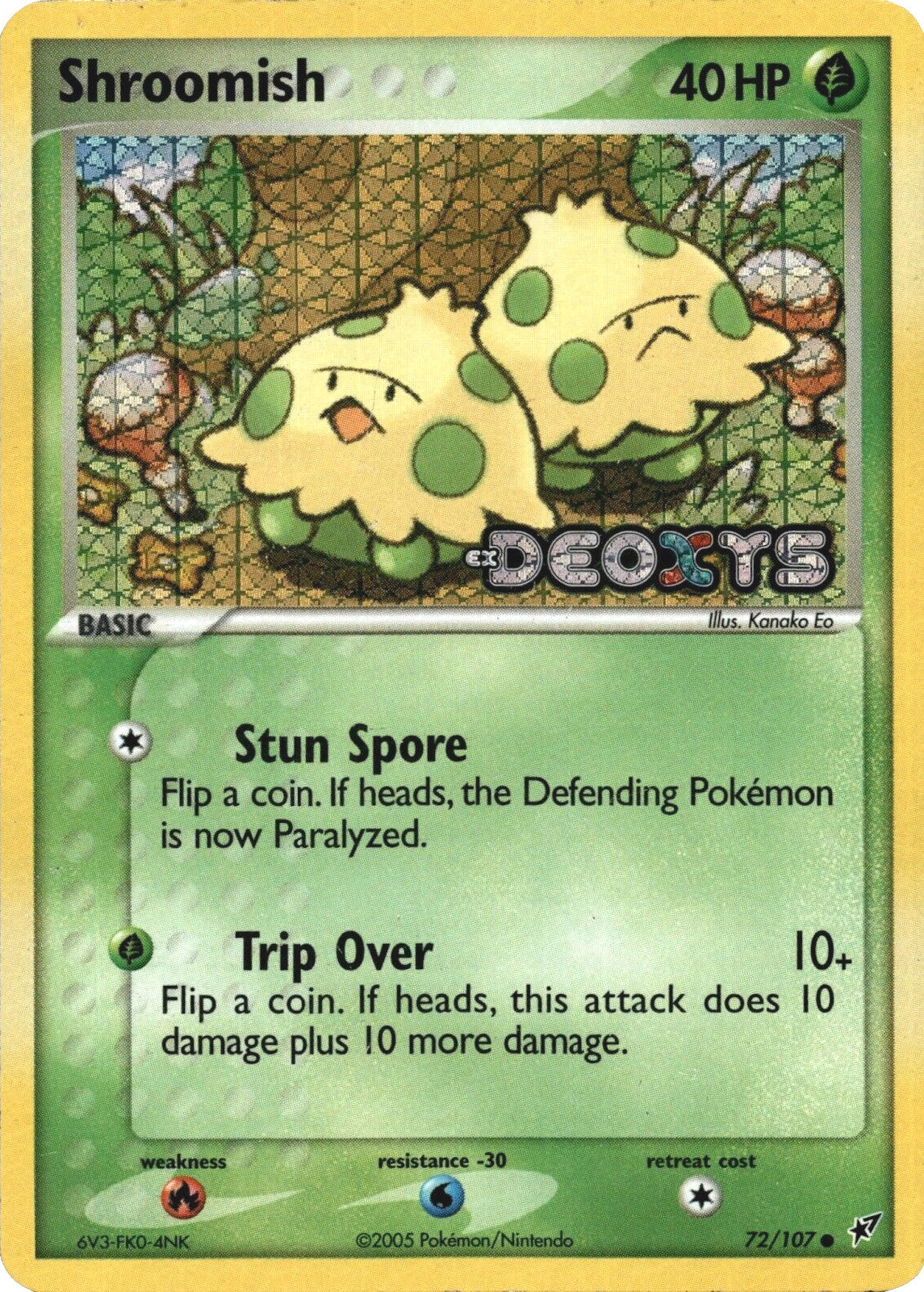 Shroomish (72/107) (Stamped) [EX: Deoxys] | Galaxy Games LLC