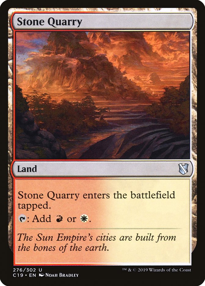 Stone Quarry [Commander 2019] | Galaxy Games LLC