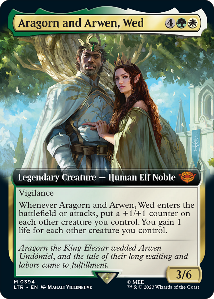 Aragorn and Arwen, Wed (Extended Art) [The Lord of the Rings: Tales of Middle-Earth] | Galaxy Games LLC