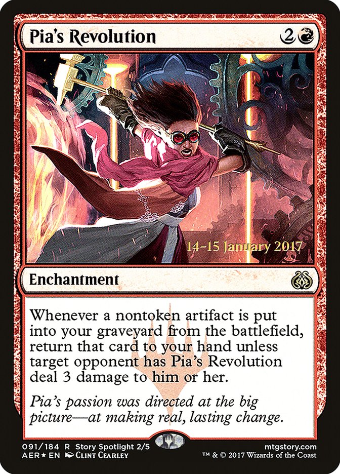 Pia's Revolution [Aether Revolt Prerelease Promos] | Galaxy Games LLC