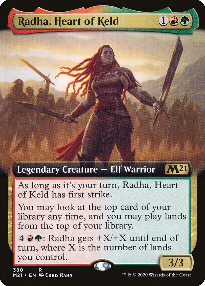 Radha, Heart of Keld (Extended Art) [Core Set 2021] | Galaxy Games LLC