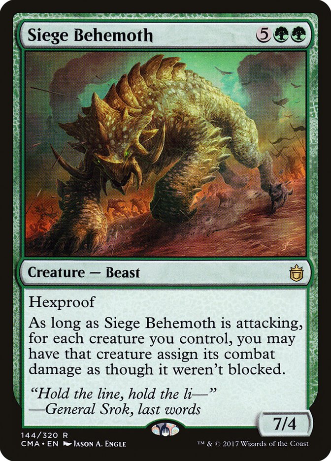 Siege Behemoth [Commander Anthology] | Galaxy Games LLC