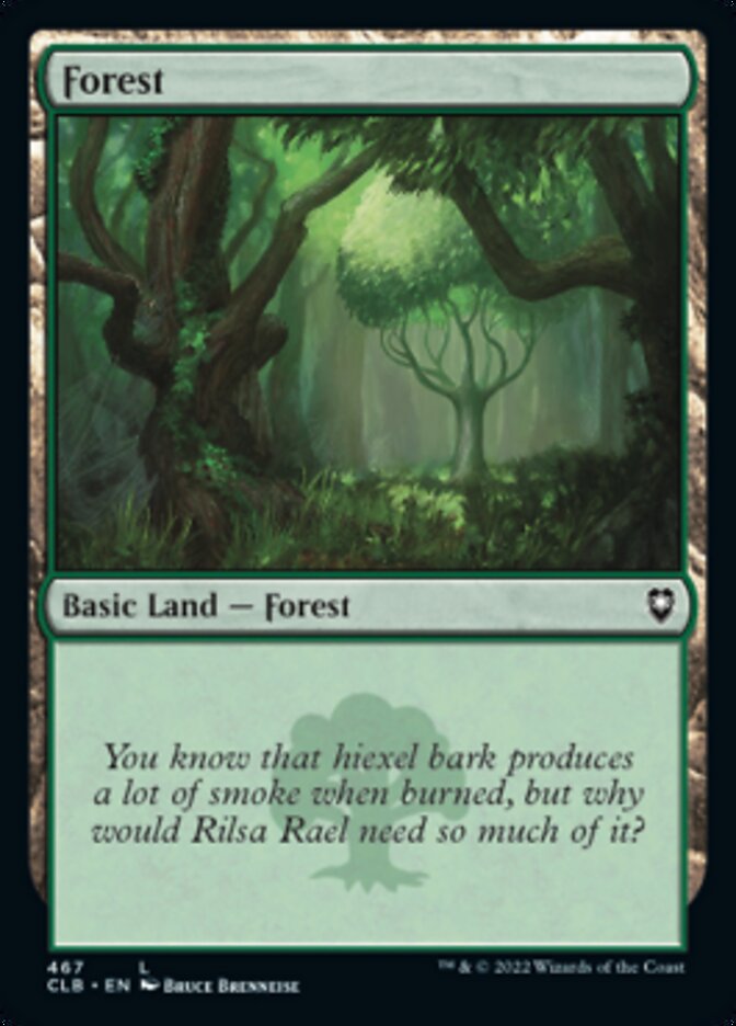 Forest (467) [Commander Legends: Battle for Baldur's Gate] | Galaxy Games LLC