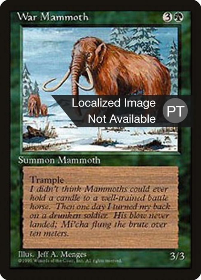 War Mammoth [Fourth Edition (Foreign Black Border)] | Galaxy Games LLC