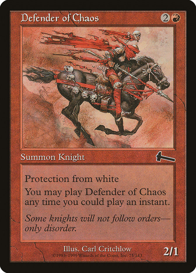 Defender of Chaos [Urza's Legacy] | Galaxy Games LLC