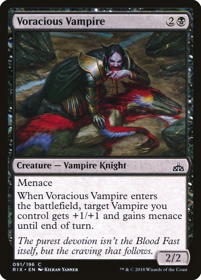 Voracious Vampire [Rivals of Ixalan] | Galaxy Games LLC