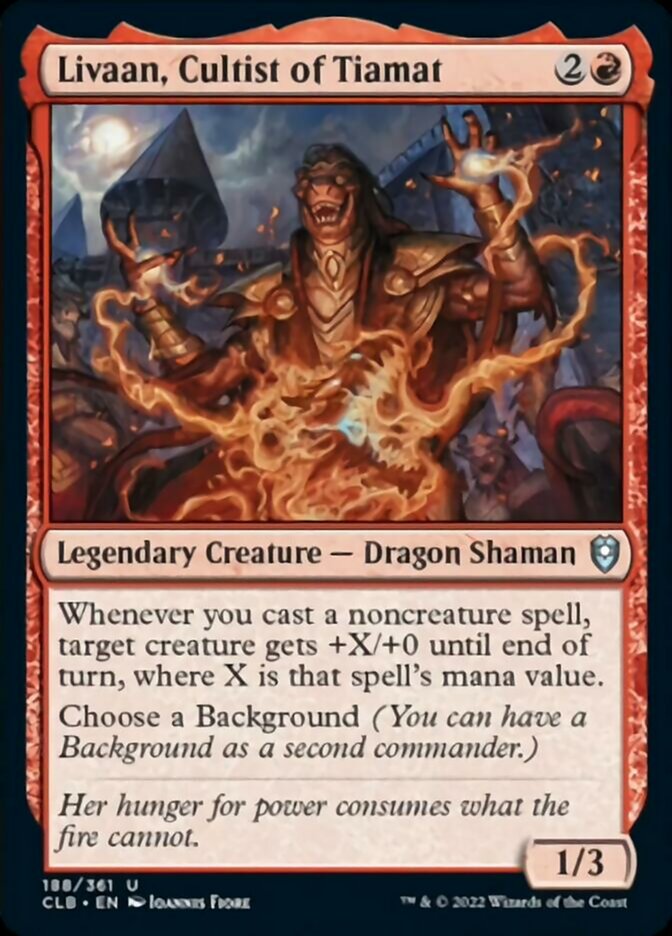 Livaan, Cultist of Tiamat [Commander Legends: Battle for Baldur's Gate] | Galaxy Games LLC