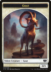 Goblin // Goat Double-sided Token [Commander 2014 Tokens] | Galaxy Games LLC