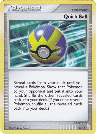 Quick Ball (10/11) [Diamond & Pearl: Trainer Kit - Lucario] | Galaxy Games LLC