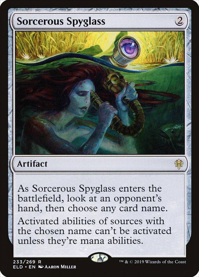 Sorcerous Spyglass [Throne of Eldraine] | Galaxy Games LLC