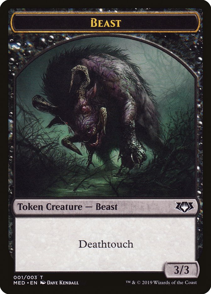 Beast Token [Mythic Edition Tokens] | Galaxy Games LLC