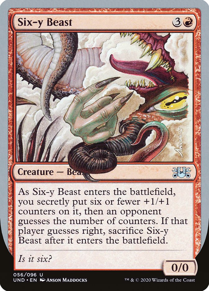 Six-y Beast [Unsanctioned] | Galaxy Games LLC