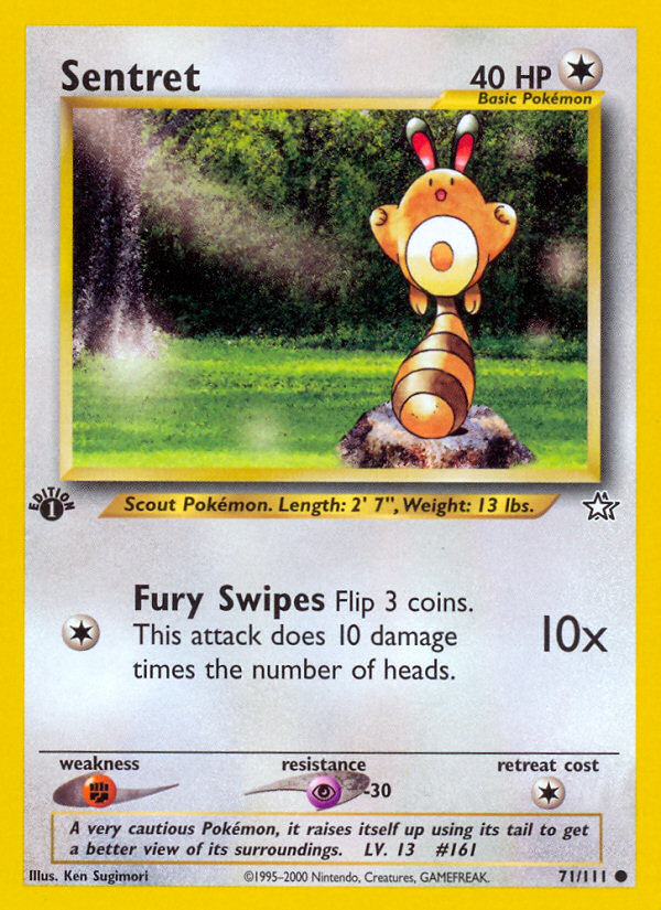 Sentret (71/111) [Neo Genesis 1st Edition] | Galaxy Games LLC