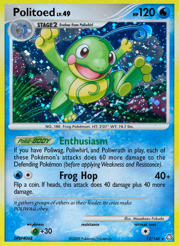 Politoed (12/146) [Diamond & Pearl: Legends Awakened] | Galaxy Games LLC