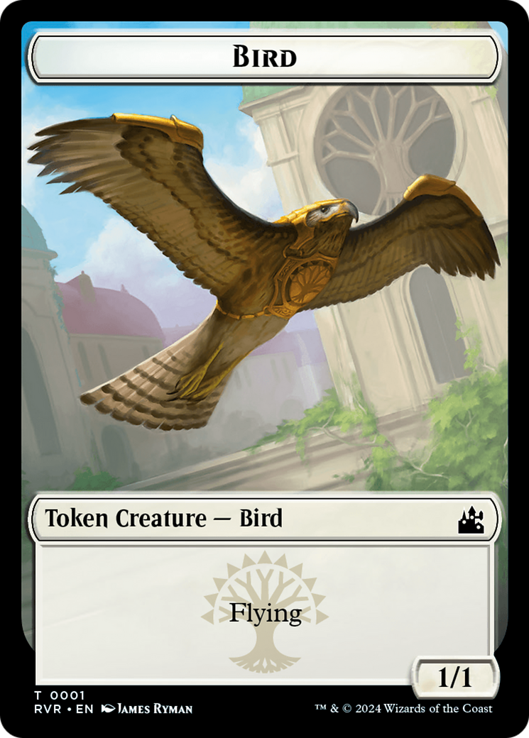 Bird // Bird Illusion Double-Sided Token [Ravnica Remastered Tokens] | Galaxy Games LLC