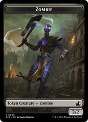 Saproling // Zombie Double-Sided Token [Ravnica Remastered Tokens] | Galaxy Games LLC