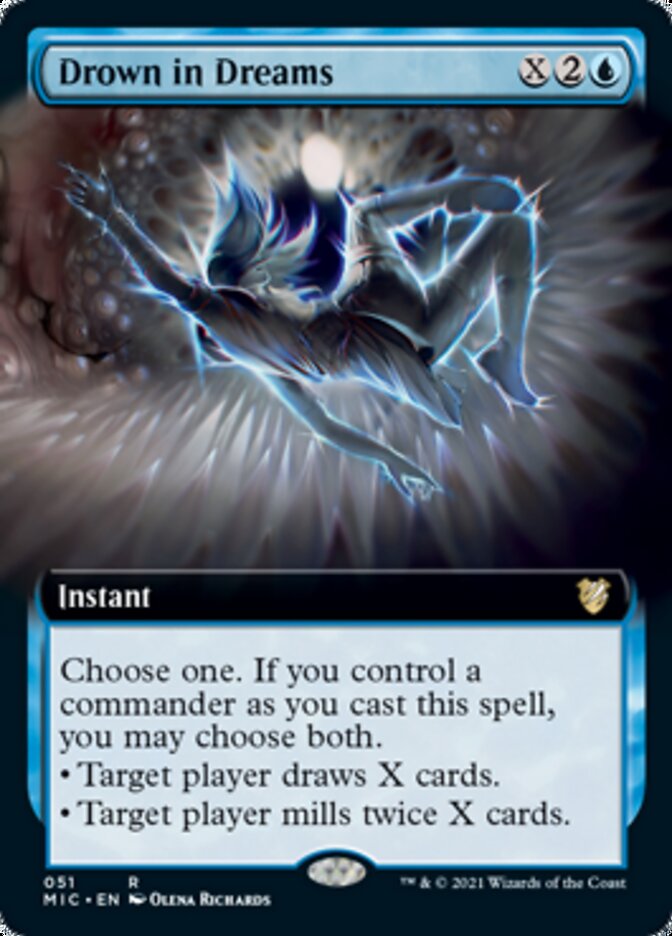 Drown in Dreams (Extended Art) [Innistrad: Midnight Hunt Commander] | Galaxy Games LLC