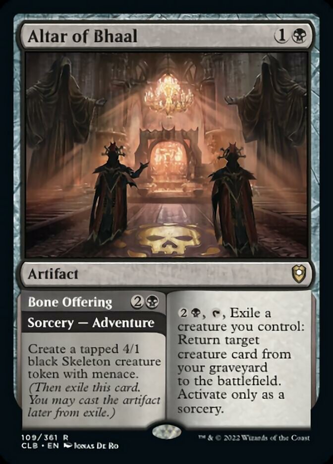 Altar of Bhaal // Bone Offering [Commander Legends: Battle for Baldur's Gate] | Galaxy Games LLC