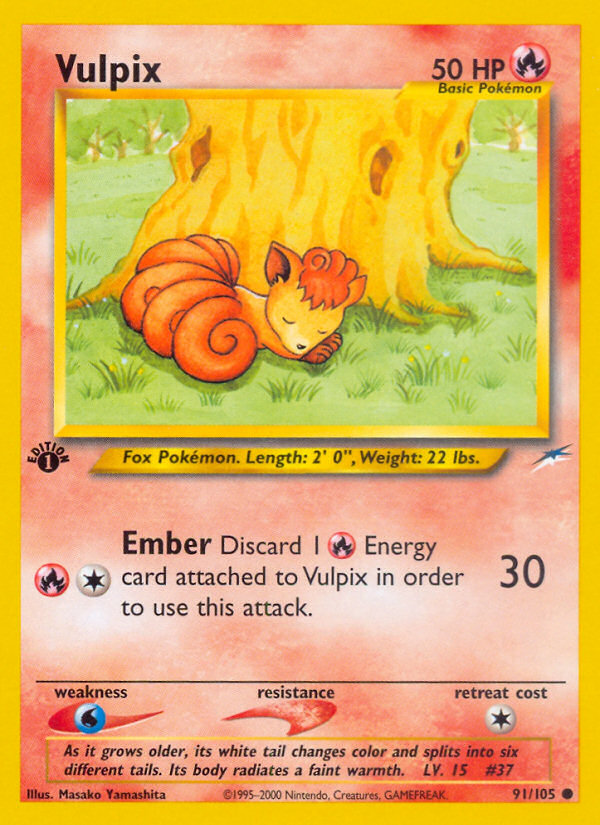 Vulpix (91/105) [Neo Destiny 1st Edition] | Galaxy Games LLC