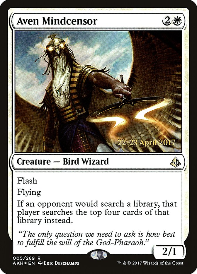 Aven Mindcensor [Amonkhet Prerelease Promos] | Galaxy Games LLC