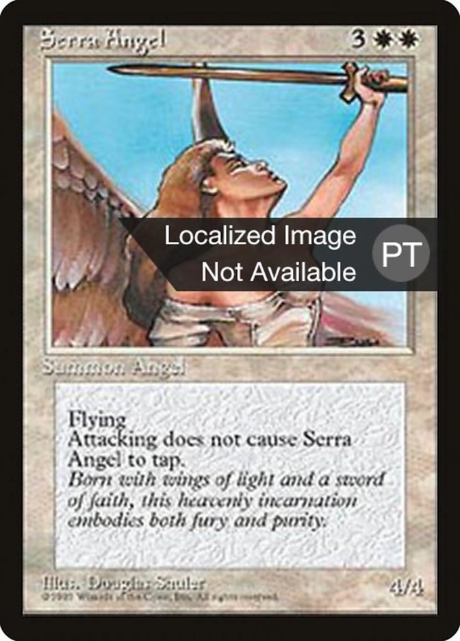 Serra Angel [Fourth Edition (Foreign Black Border)] | Galaxy Games LLC