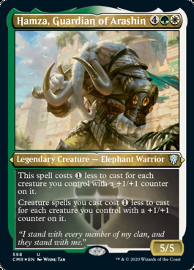 Hamza, Guardian of Arashin (Etched) [Commander Legends] | Galaxy Games LLC