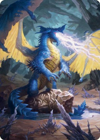 Blue Dragon Art Card [Dungeons & Dragons: Adventures in the Forgotten Realms Art Series] | Galaxy Games LLC