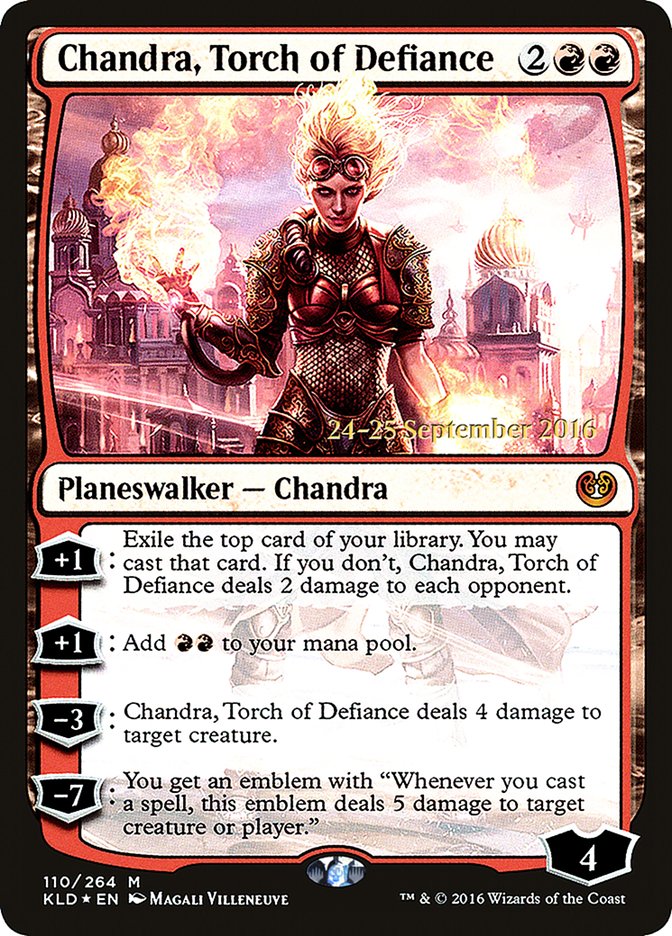 Chandra, Torch of Defiance [Kaladesh Prerelease Promos] | Galaxy Games LLC