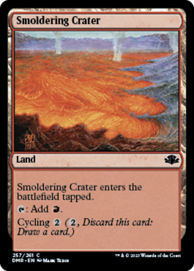 Smoldering Crater [Dominaria Remastered] | Galaxy Games LLC