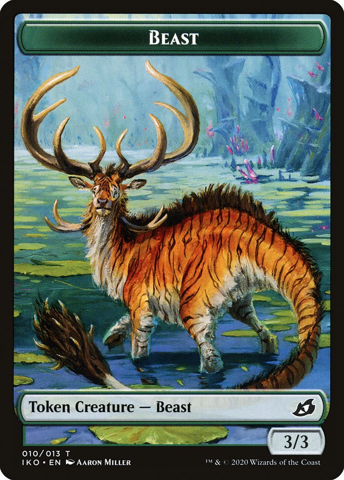 Beast Token [Ikoria: Lair of Behemoths Tokens] | Galaxy Games LLC