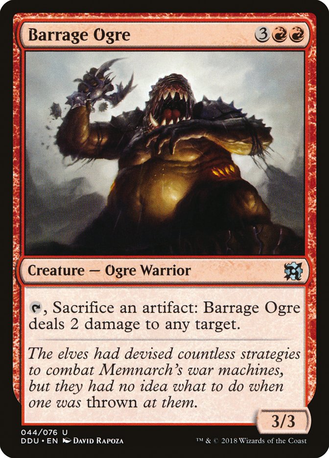 Barrage Ogre [Duel Decks: Elves vs. Inventors] | Galaxy Games LLC