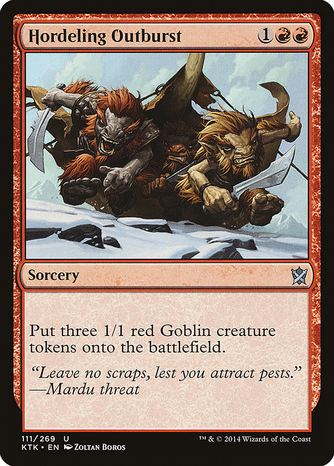 Hordeling Outburst [Khans of Tarkir] | Galaxy Games LLC