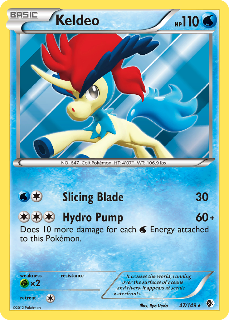 Keldeo (47/149) [Black & White: Boundaries Crossed] | Galaxy Games LLC