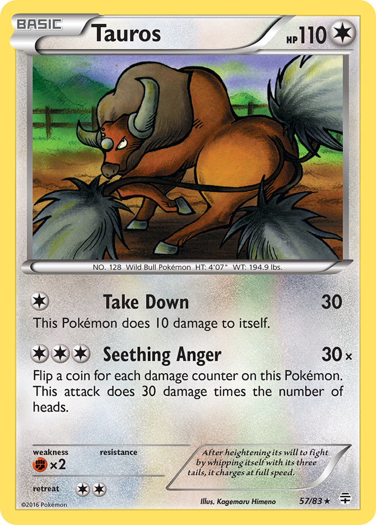 Tauros (57/83) [XY: Generations] | Galaxy Games LLC