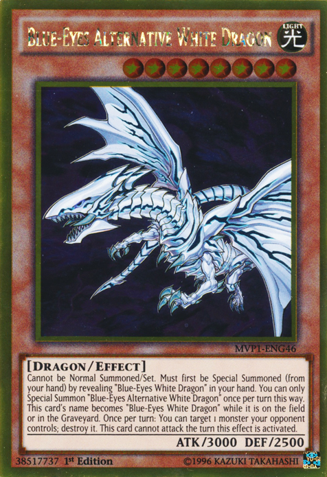 Blue-Eyes Alternative White Dragon [MVP1-ENG46] Gold Rare | Galaxy Games LLC