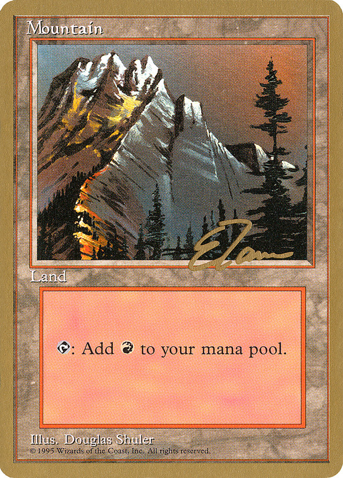 Mountain (et373) (Eric Tam) [Pro Tour Collector Set] | Galaxy Games LLC