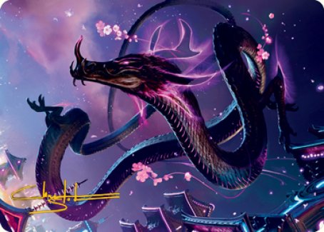 Junji, the Midnight Sky 1 Art Card (Gold-Stamped Signature) [Kamigawa: Neon Dynasty Art Series] | Galaxy Games LLC