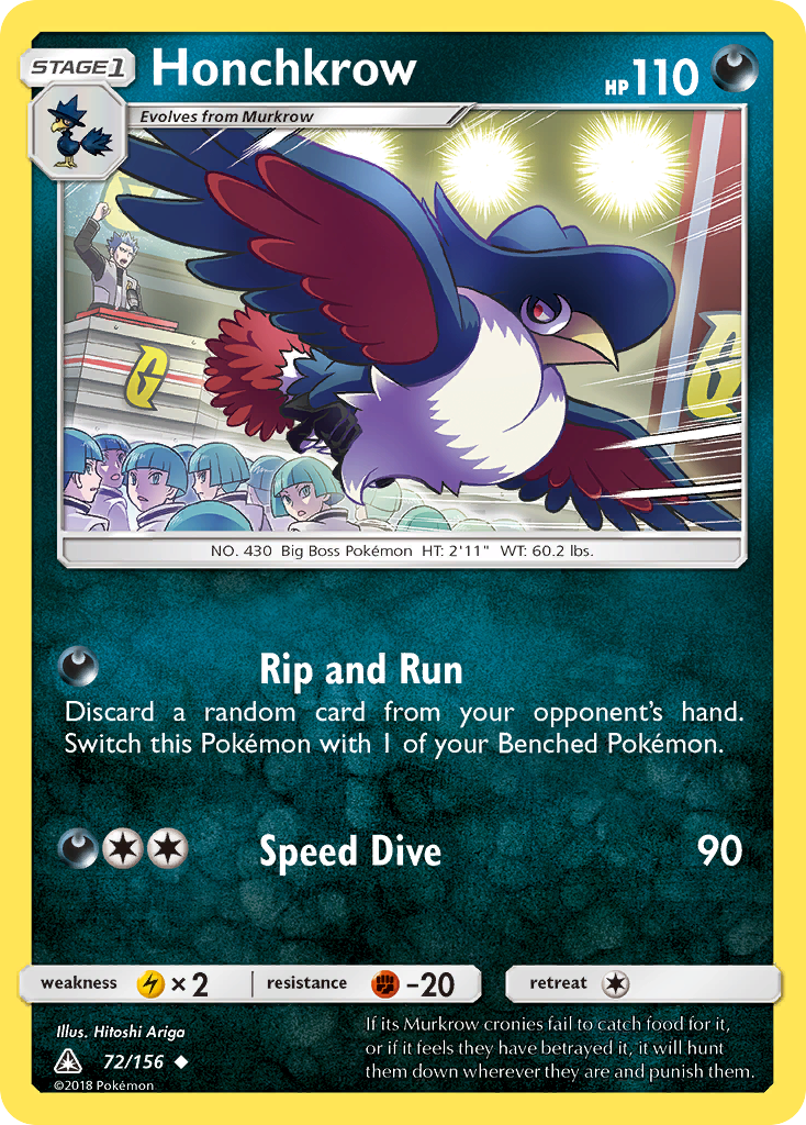 Honchkrow (72/156) [Sun & Moon: Ultra Prism] | Galaxy Games LLC