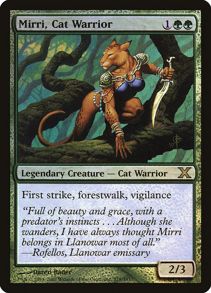 Mirri, Cat Warrior (Premium Foil) [Tenth Edition] | Galaxy Games LLC